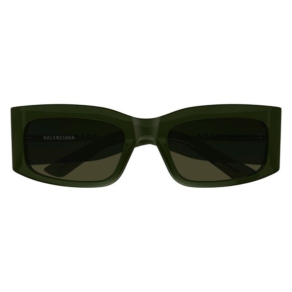 New BALENCIAGA Green Square BB0328S 006 Sunglasses Women - Picture 2 of 4